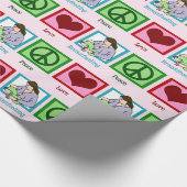 Peace Love Borstvoeding Lactation Consultant Cadeaupapier (Hoek)