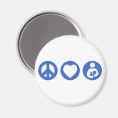 Peace Love Borstvoeding Magneet (Voorkant / Achterkant)