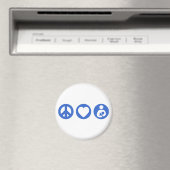 Peace Love Borstvoeding Magneet (Insitu (Vaatwasser))