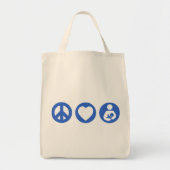 Peace Love Borstvoeding Tote Bag (Voorkant)
