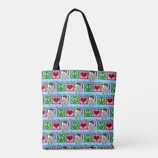 Peace Love Borstvoeding Tote Bag (Achterkant)