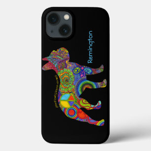 "Peace Love & Boston Terriers" Pop Art iPhone Case