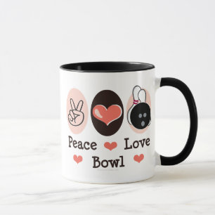 Peace Love Bowl Novelty Mok