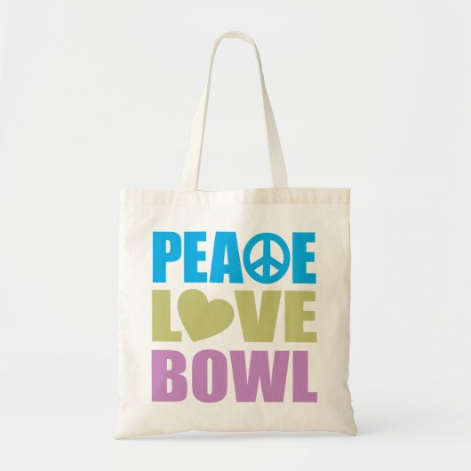 Peace Love Bowl Tote Bag (Voorkant)