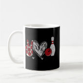 Peace Love Bowling Fun Bowling Koffiemok (Links)