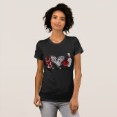 Peace Love Bowling Fun Bowling T-shirt (Voorkant volledig)