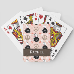 Peace Love Bowling Pokerkaarten