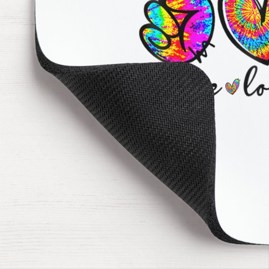 Peace Love Bowling Tie Dye Funny Bowling Lovers Muismat (Hoek)