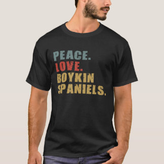 Peace Love Boykin Spaniels Adg125b T-shirt
