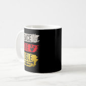 Peace Love Bugle Drumline Music Bugle Music Instru Koffiemok (Voorkant links)