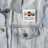 Peace Love Bull Market Button (In situ)