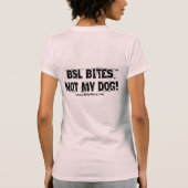 Peace Love Bully Women's Hanes ComfortSoft® T-shirt (Achterkant)