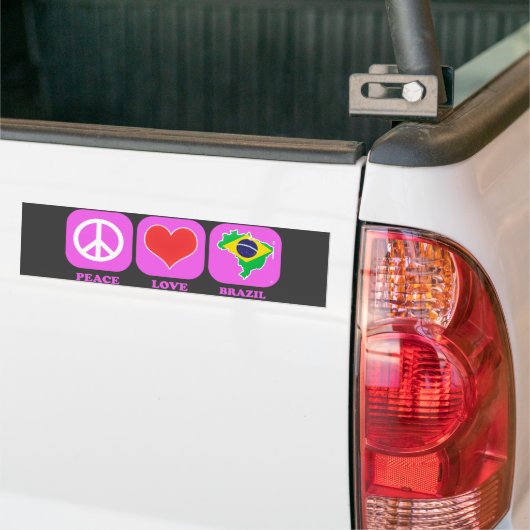 Peace Love Bumpersticker (Op Truck)