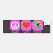 Peace Love Bumpersticker (Voorkant)