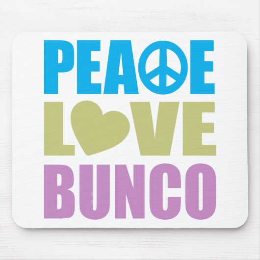 Peace Love Bunco Muismat (Voorkant)