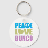Peace Love Bunco Sleutelhanger (Voorkant)