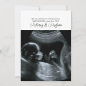 Peace Love Bundle of Joy 2 Foto We verwachten H Feestdagenkaart (Achterkant)