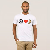 Peace, Love, Burrito T-shirt (Voorkant volledig)