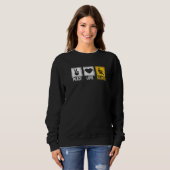 Peace Love Bus Driver School Bus Drivers Drivers D Trui (Voorkant volledig)
