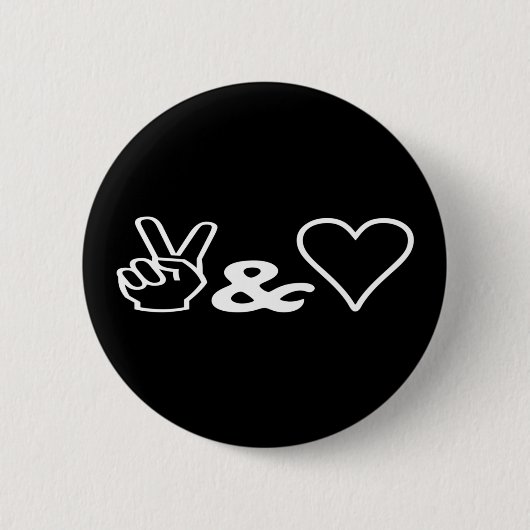 Peace & Love Button (Voorkant)