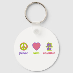 Peace, Love & Calculus Sleutelhanger