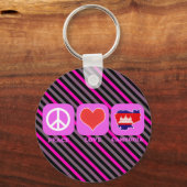 Peace Love Cambodja Sleutelhanger (Voorkant)