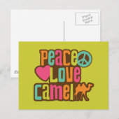 Peace Love Camel Briefkaart (Voorkant / Achterkant)
