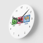 Peace Love Camels Ronde Klok (Hoek)