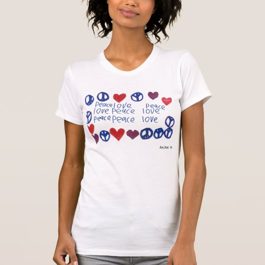 Peace & Love Cami T-shirt (Voorkant)