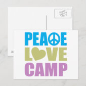 Peace Love Camp Briefkaart (Voorkant / Achterkant)