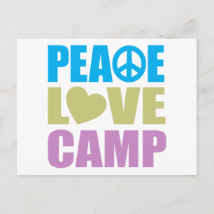 Peace Love Camp Briefkaart