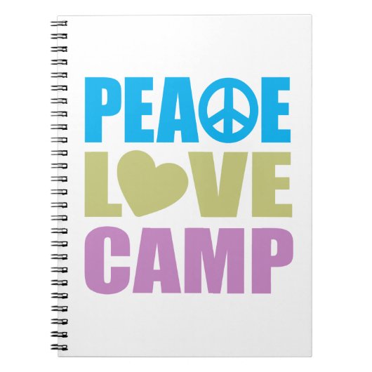Peace Love Camp Notitieboek (Voorkant)