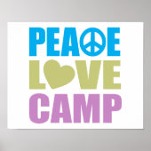 Peace Love Camp Poster (Voorkant)