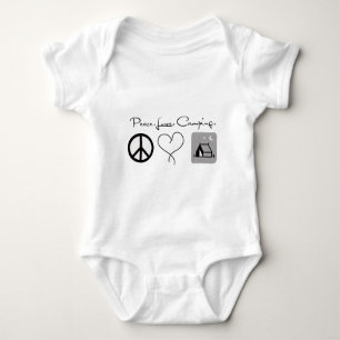 Peace Love Camping Baby Shirten Romper