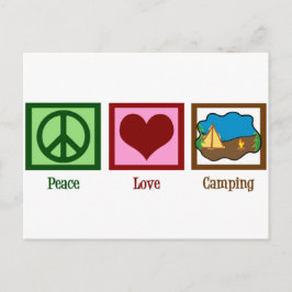 Peace Love Camping Briefkaart
