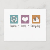 Peace Love Camping Briefkaart (Voorkant)