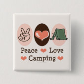 Peace Love Camping Button (Voorkant)