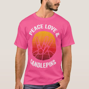 Peace Love Candlepin Bowling T-shirt