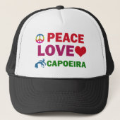 Peace Love Capoeira Trucker Pet (Voorkant)