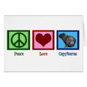 Peace Love Capybaras (Voorkant Horizontaal)