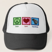Peace Love Capybaras Trucker Pet (Voorkant)