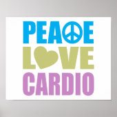 Peace Love Cardio Poster (Voorkant)