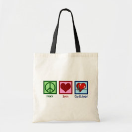 Peace Love Cardiology Heart Surgeon Hartslag Tote Bag