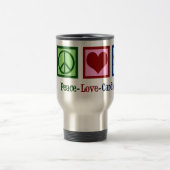 Peace Love Cardiology-kerst Reisbeker (Center)