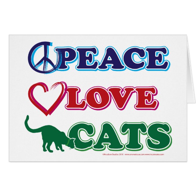 Peace-Love-Cats (Voorkant Horizontaal)