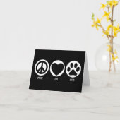 Peace Love Cats Kaart (Gele Bloem)