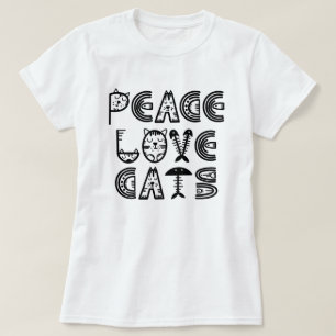 Peace Love Cats T-Shirt