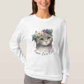 Peace Love Cats T-shirt (Voorkant)