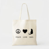 Peace Love Cats | Tas begroting (Voorkant)