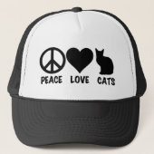 Peace Love Cats Trucker Pet (Voorkant)